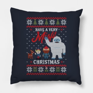 Misfit Christmas Sweater Pillow