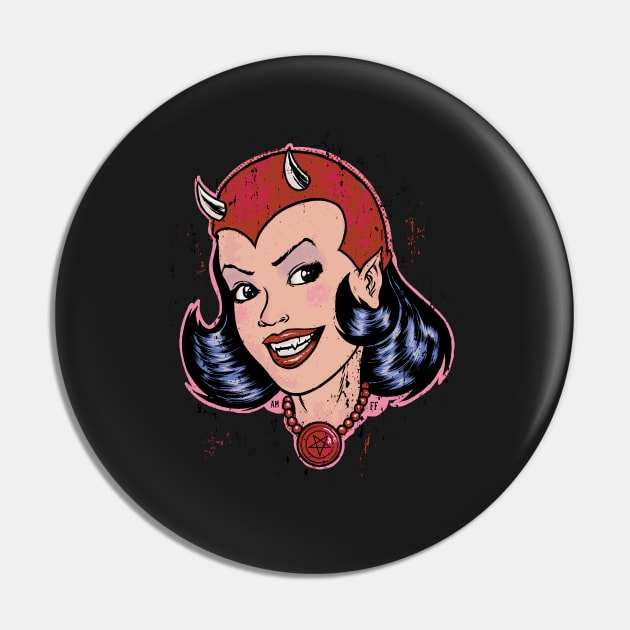 DEVIL GIRL Pin by AtomicMadhouse