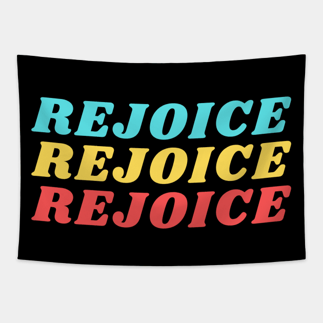 Rejoice | Christian Tapestry by All Things Gospel