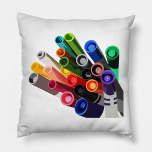 Back to School Markers Pillow