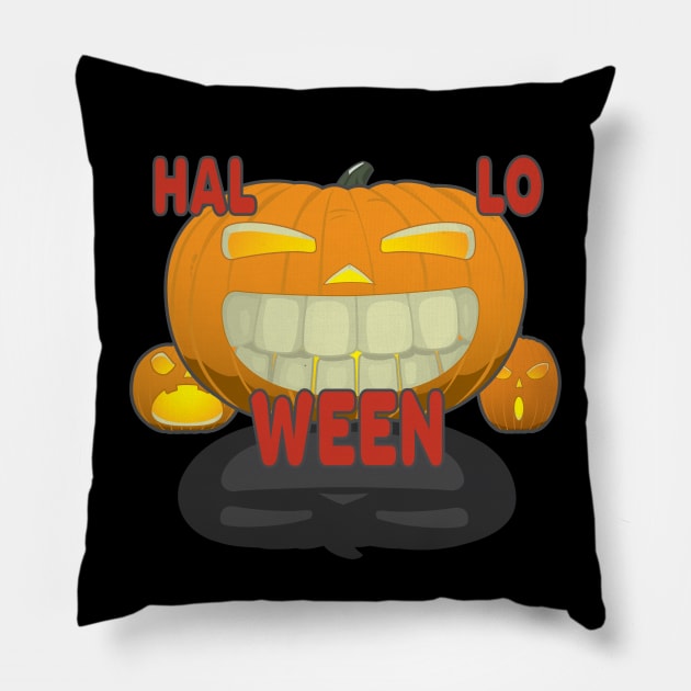 Halloween Pumpkins Pillow by RCLWOW