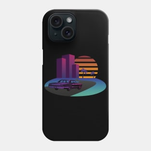 Driving to the city for sunset Phone Case