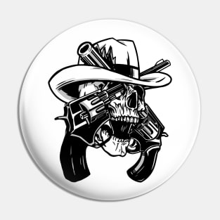 Skull Revolver Pin