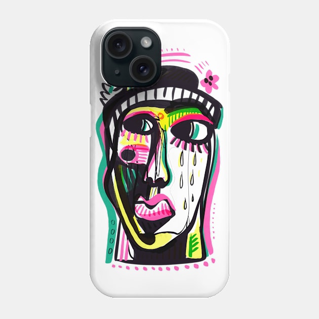 Face Phone Case by Daria Kusto