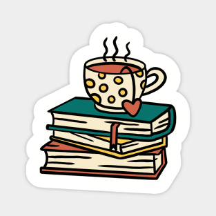 Have a tea and books Magnet