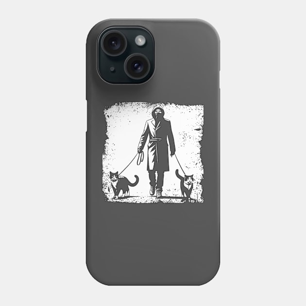 Walking the Kitties Phone Case by JSnipe