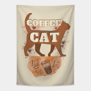 The Coffee and The Cat Tapestry