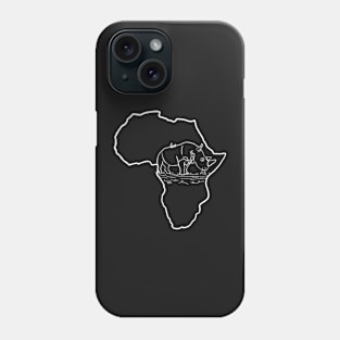 Rhino in Africa Phone Case