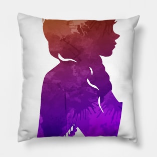 Princess Inspired Silhouette Pillow