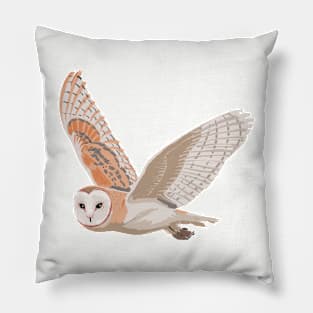 Midnight Barn Owl Pillow