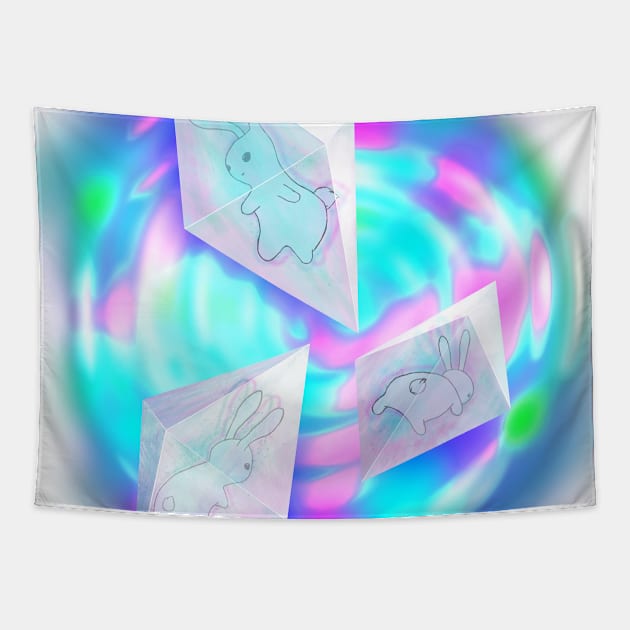 Space bunnies Tapestry by Red Fox