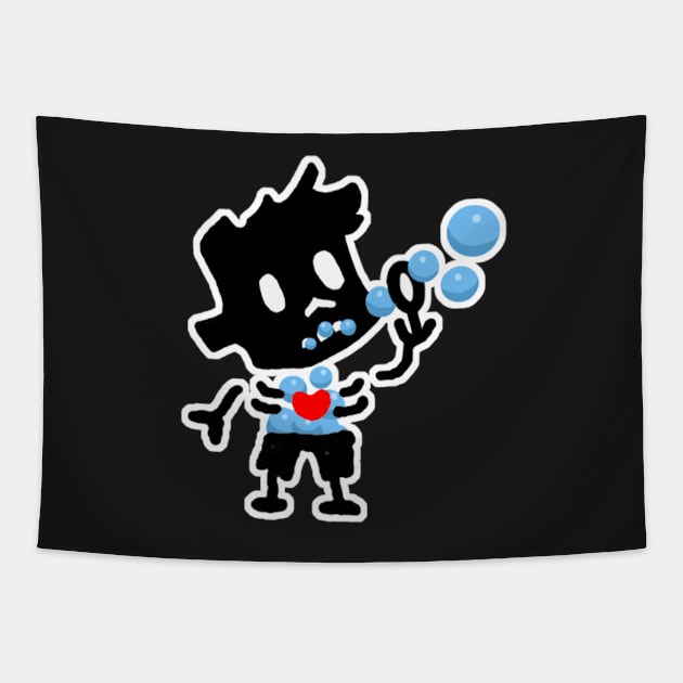 bubble zombie boy Tapestry by COOLKJS0