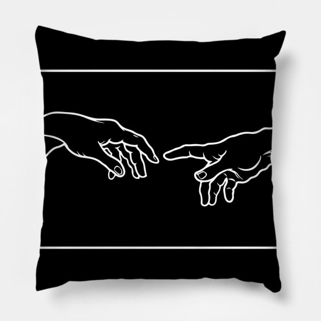 The Creation of Adam Pillow by uncommontee