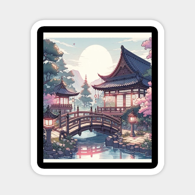 Japanese Garden Magnet by AnimeVision