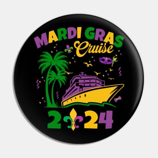 Mardi Gras Cruise Crew, Mardi Gras Cruise Family Squad, Mardi Cruise Party Pin