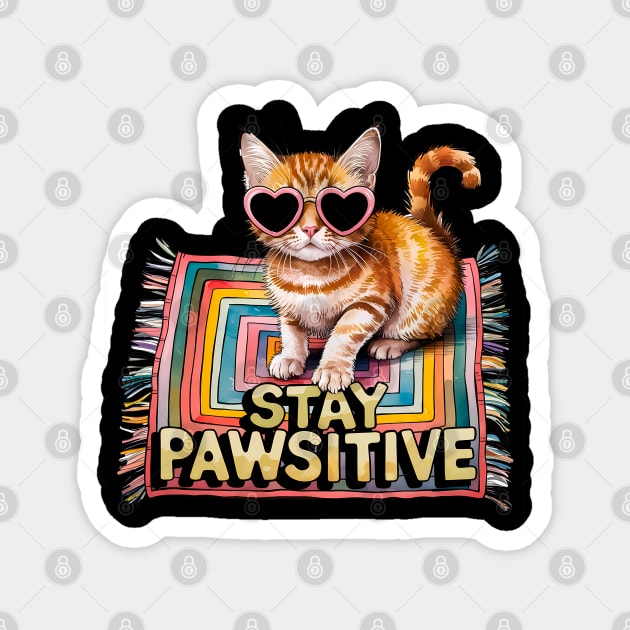 Purrrfect friends cats are family Magnet by Steve