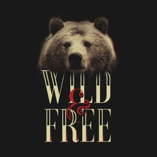 Wild & Free - Grizzly Bear T-Shirt