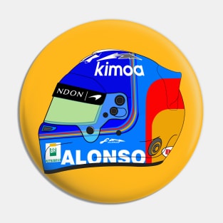 Fernando Alonso 2018 Helmet Pin