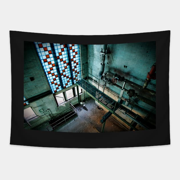 Magnificent industrial interior Tapestry by Reinvention