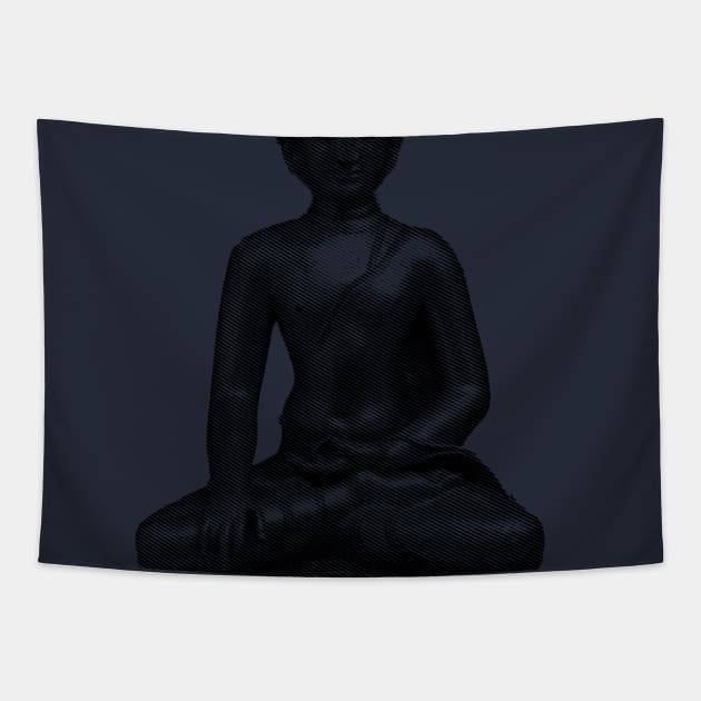 Buddha of the East Tapestry by ppandadesign