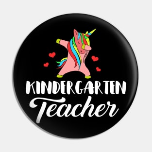 'Dabbing Unicorn' Cute Kindergarten Teacher Gift Pin