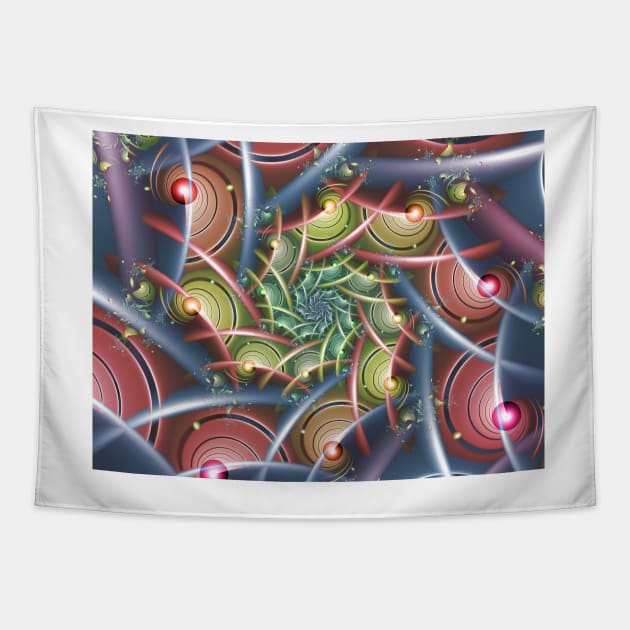 Spinning Pastel Pattern Tapestry by pinkal