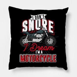 Motorcycle Bike Lover Biking Funny Biker Pillow