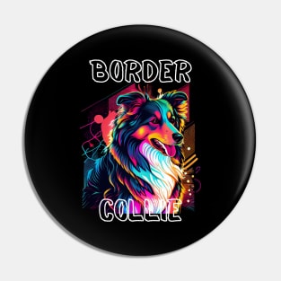 Graffiti Style - Cool Border Collie 5 Pin