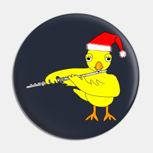 Santa Cap Flute Chick F Pin