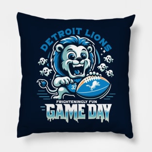 detroit lions horror Pillow