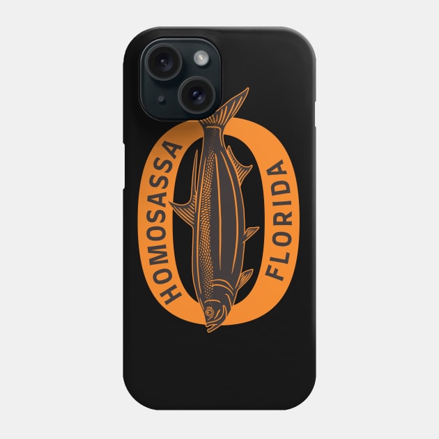 Homosassa Florida Tarpon Fishing Phone Case by Eureka Shirts