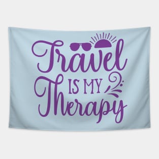 Travel Is My Therapy Tapestry