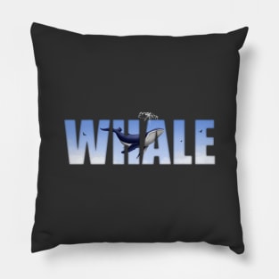 Flying Whale Pillow