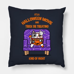 Halloween Movie and Trick or Treating Pillow