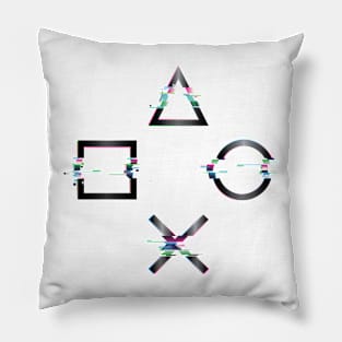 Glitched Play Station Pillow