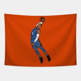 Russell Westbrook Slam Dunk Tapestry