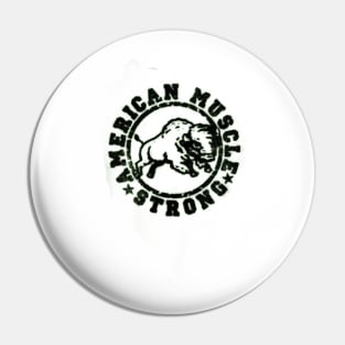 AMERICAN MUSCLE STRONG Bison Pin