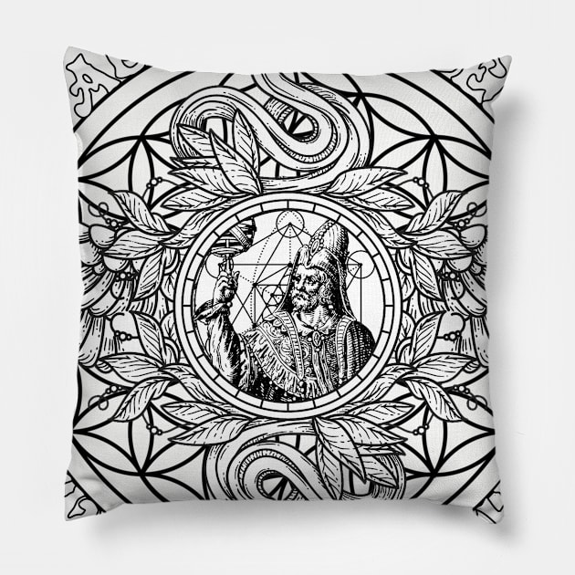 As Above So Below Hermes Trismegistus - Hermetic Hermeticism Alchemy Occult Thoth Pillow by AltrusianGrace