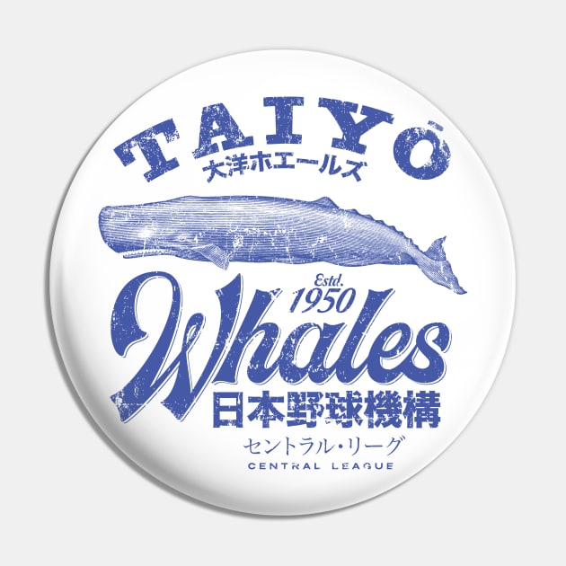 Taiyo Whales Pin by MindsparkCreative