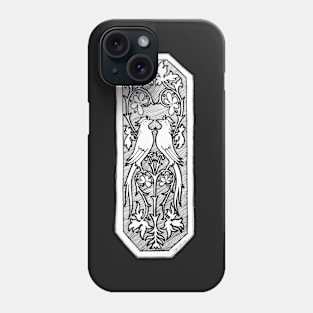 Ink drawing - 2 birds plaque Phone Case