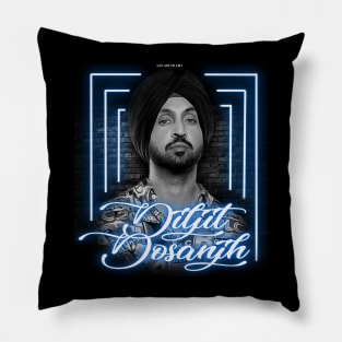 Diljit Dosanjh artwork Pillow