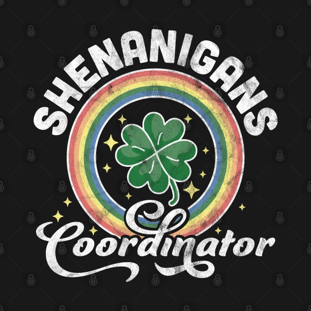 Shenanigans Coordinator Funny Teacher St Patrick's Day Retro by OrangeMonkeyArt