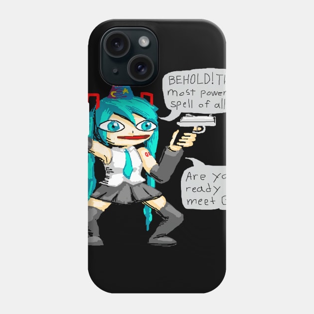 Miku Teams Up With Kermit To McFucking Kill You Phone Case by Morphimus