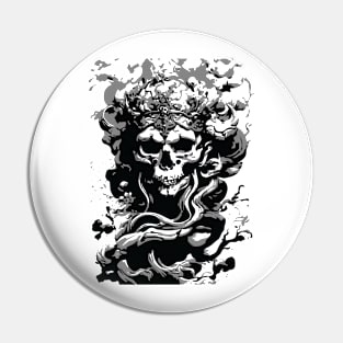 Skull Cloud Pin