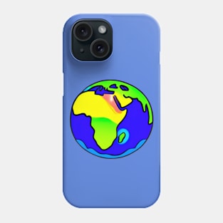 Vibrant 70s Style Planet Earth (MD23ERD004b) Phone Case