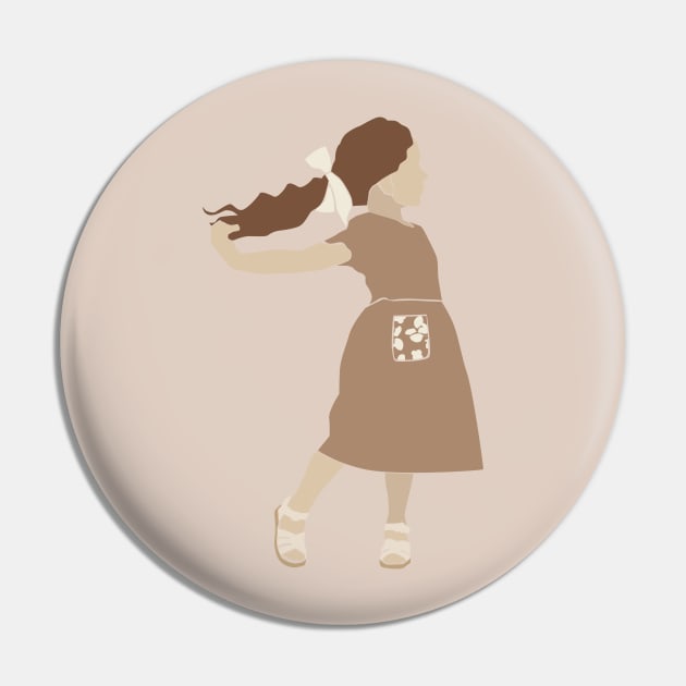 Abstract vector kids and baby girl silhouette Composition Pin by NJORDUR