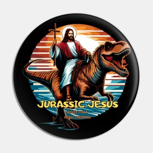 Jurassic jesus wishes you a merry christmas Pin