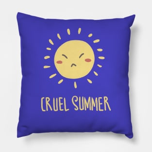 Angry Sun cute Pillow