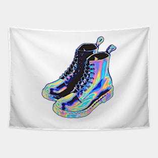 Holographic Boots Tapestry