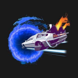 Back to the Future Blue Hole T-Shirt